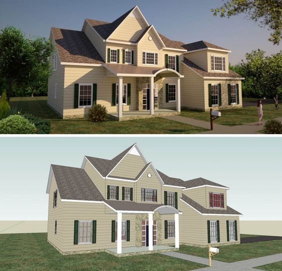 Modelagem e cenário feitos através do Sketchup