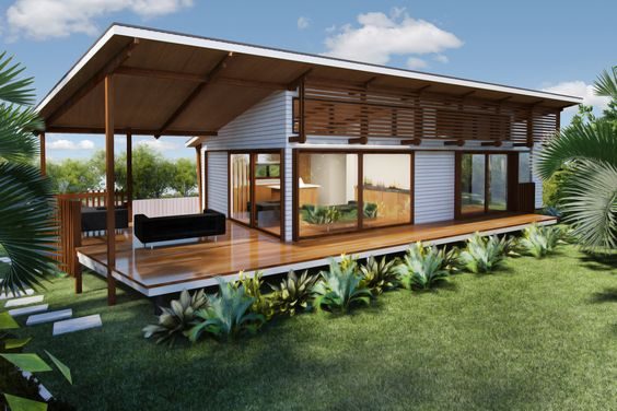 Imagem respresentativa do estudo de volumetria, incidência solar e ventilação da construção