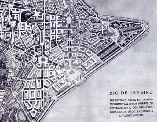 Desenho urbano da cidade de Goiânia, na década de 1940