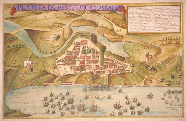 Antiga planta urbana da cidade de Salvador