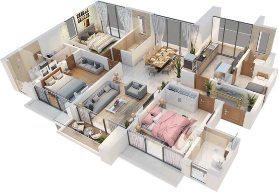 Projeto sendo realizado no SketchUp