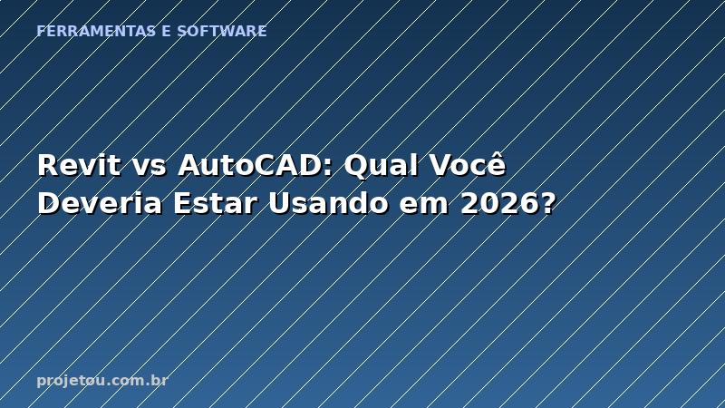 Revit vs AutoCAD: Qual Você Deveria Estar Usando em 2026?