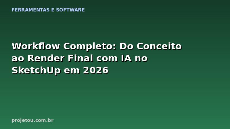 Workflow Completo: Do Conceito ao Render Final com IA no SketchUp em 2026