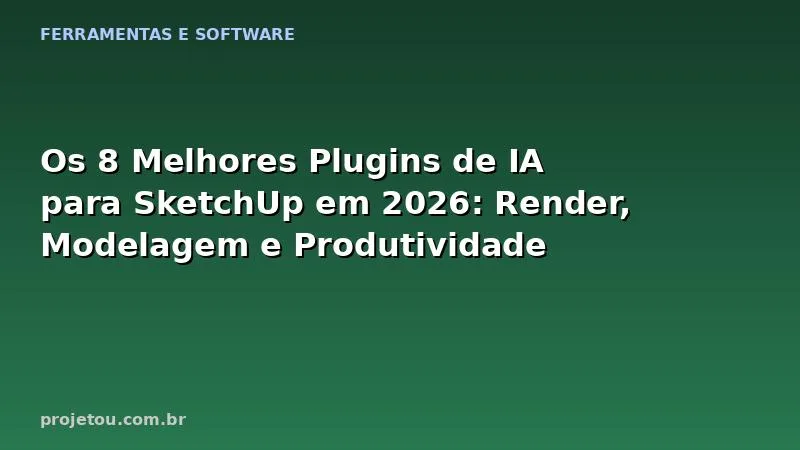 Os 8 Melhores Plugins de IA para SketchUp em 2026: Render, Modelagem e Produtividade