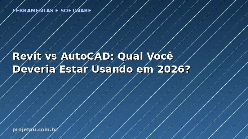 Revit vs AutoCAD: Qual Você Deveria Estar Usando em 2026?