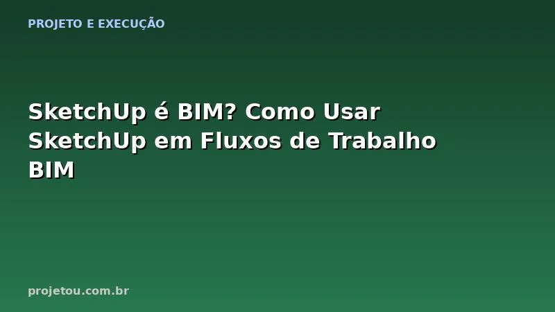 SketchUp é BIM? Como Usar SketchUp em Fluxos de Trabalho BIM